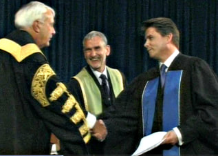 Honorable David Peterson, Chancellor of University of Toronto with Robert Fotheringham 